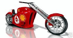 Сделан мотоцикл Ferrari